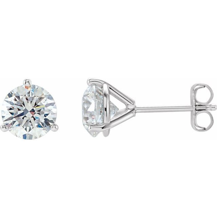 14K White Gold 1/5 CTW Natural Diamond Stud Earrings