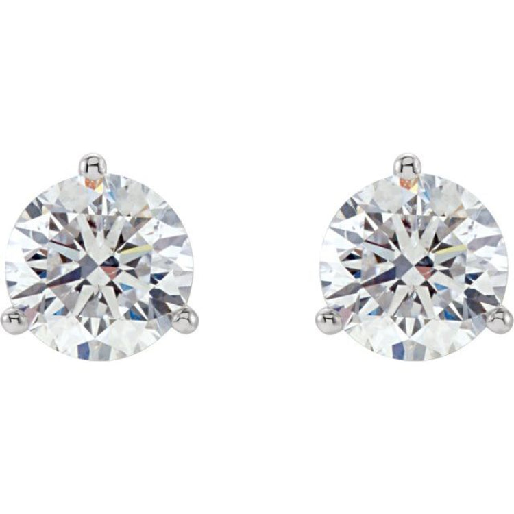 14K White Gold 1/5 CTW Natural Diamond Stud Earrings
