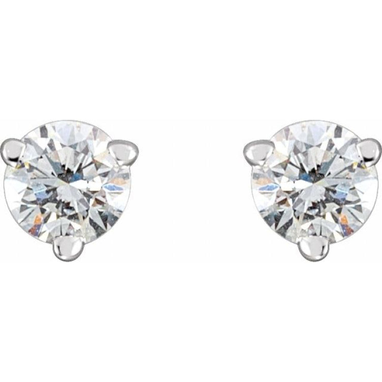 Platinum 1/5 CTW Natural Diamond Earrings