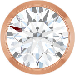 14K Rose Gold 3/4 CT Natural Diamond Slide Pendant