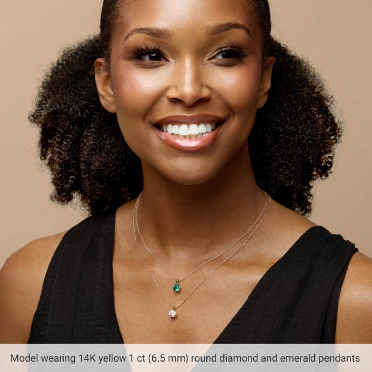 Sterling Silver 5/8 CTW Natural Diamond Pendant
