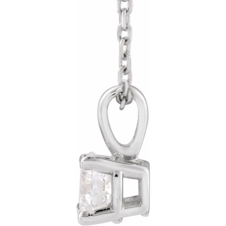 14K White Gold 1 1/4 CTW Natural Diamond 18" Necklace