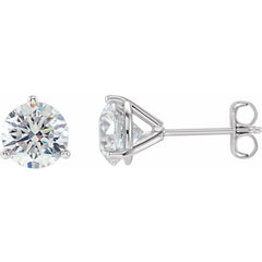 14K White Gold 1 1/2 CTW Natural Diamond Stud Earrings