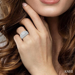 1 7/8 Ctw Diamond Semi-Mount Engagement Ring in 14K White Gold