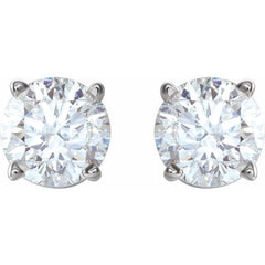 Sterling Silver Imitation White Cubic Zirconia Earrings