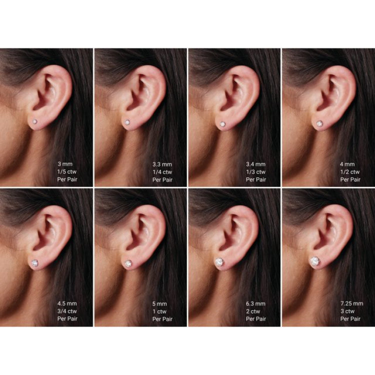 14K Rose Gold 7 mm Natural Mozambique Garnet Earrings